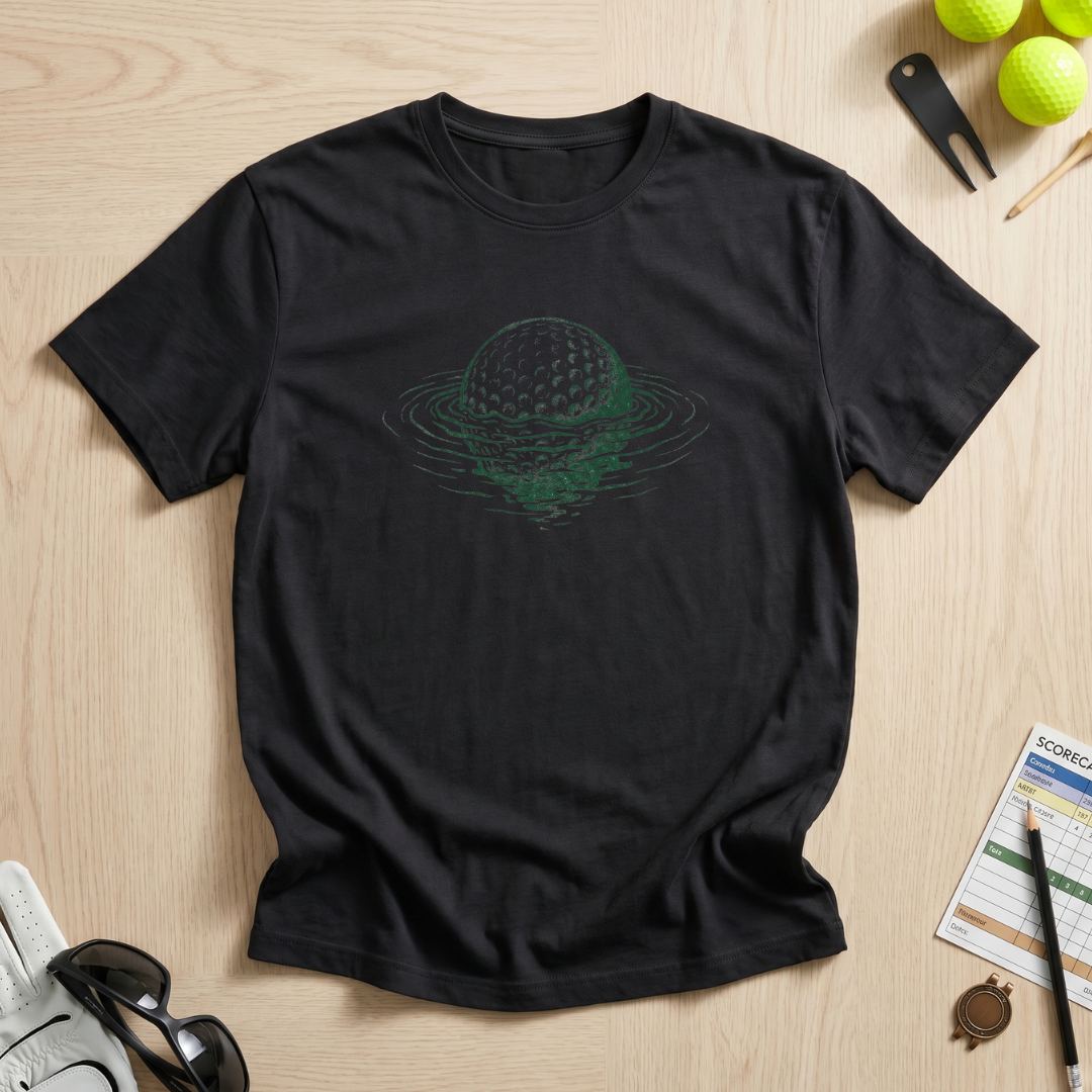 Underwater Ripple Golf Ball T-Shirt