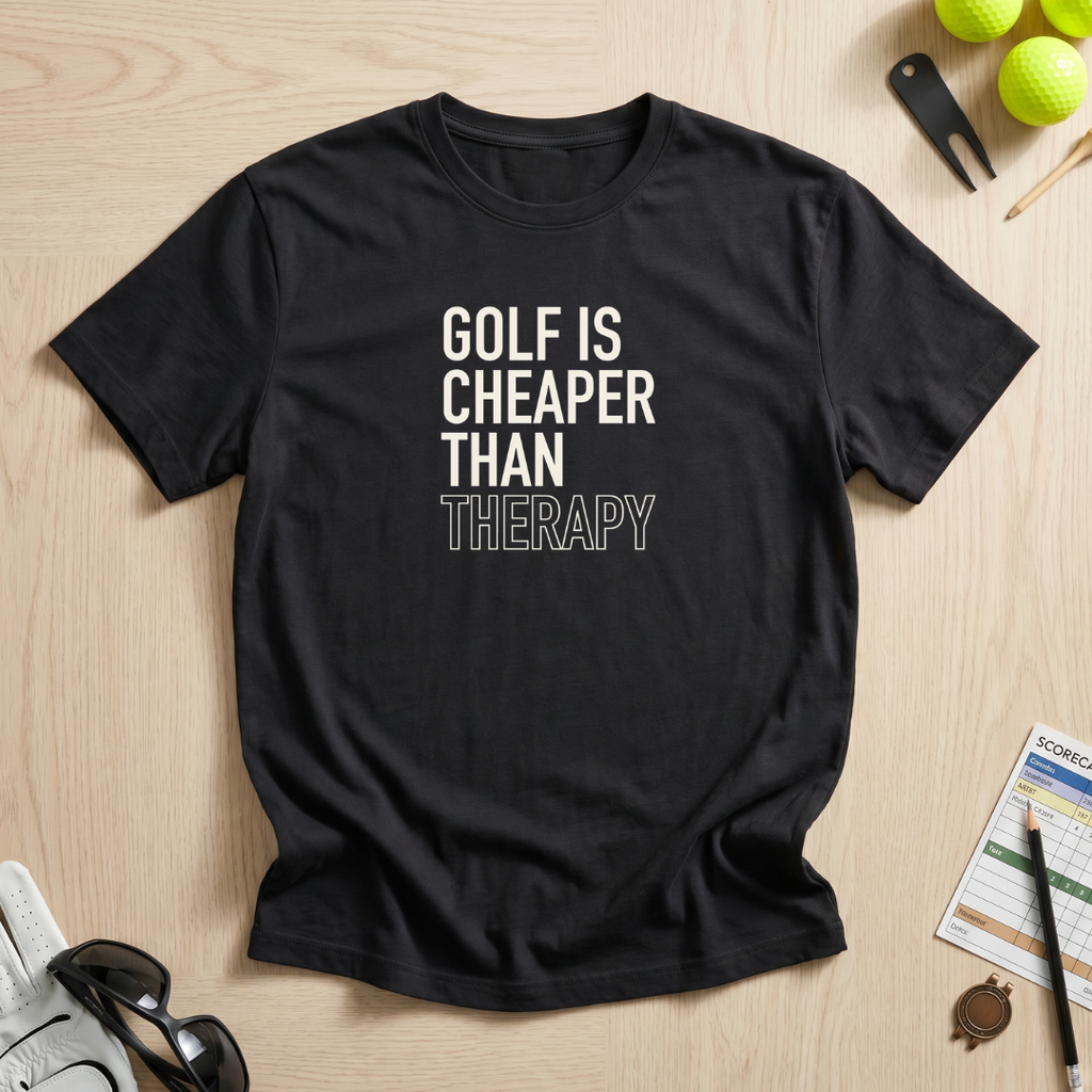 Golf Cheaper Than Therapy T-Shirt