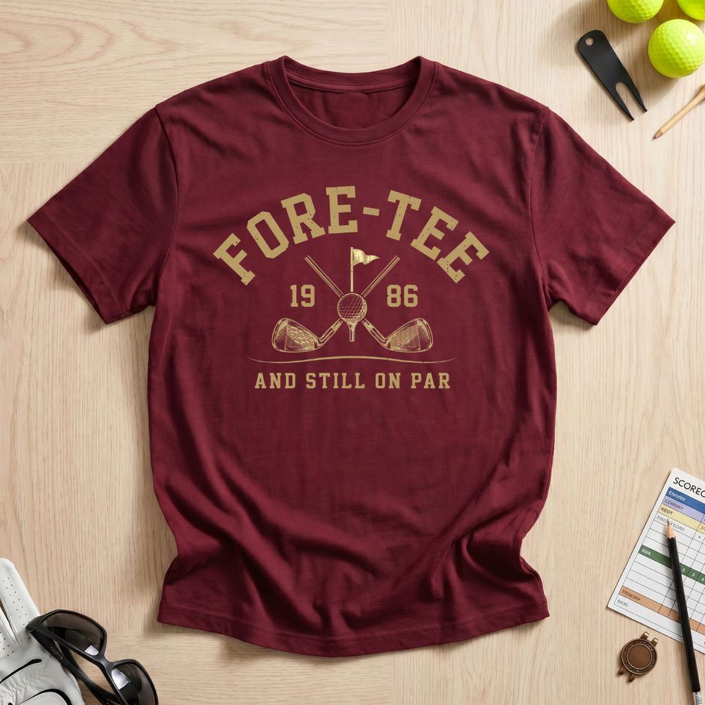 Fore-Tee 40th Birthday Golf T-Shirt