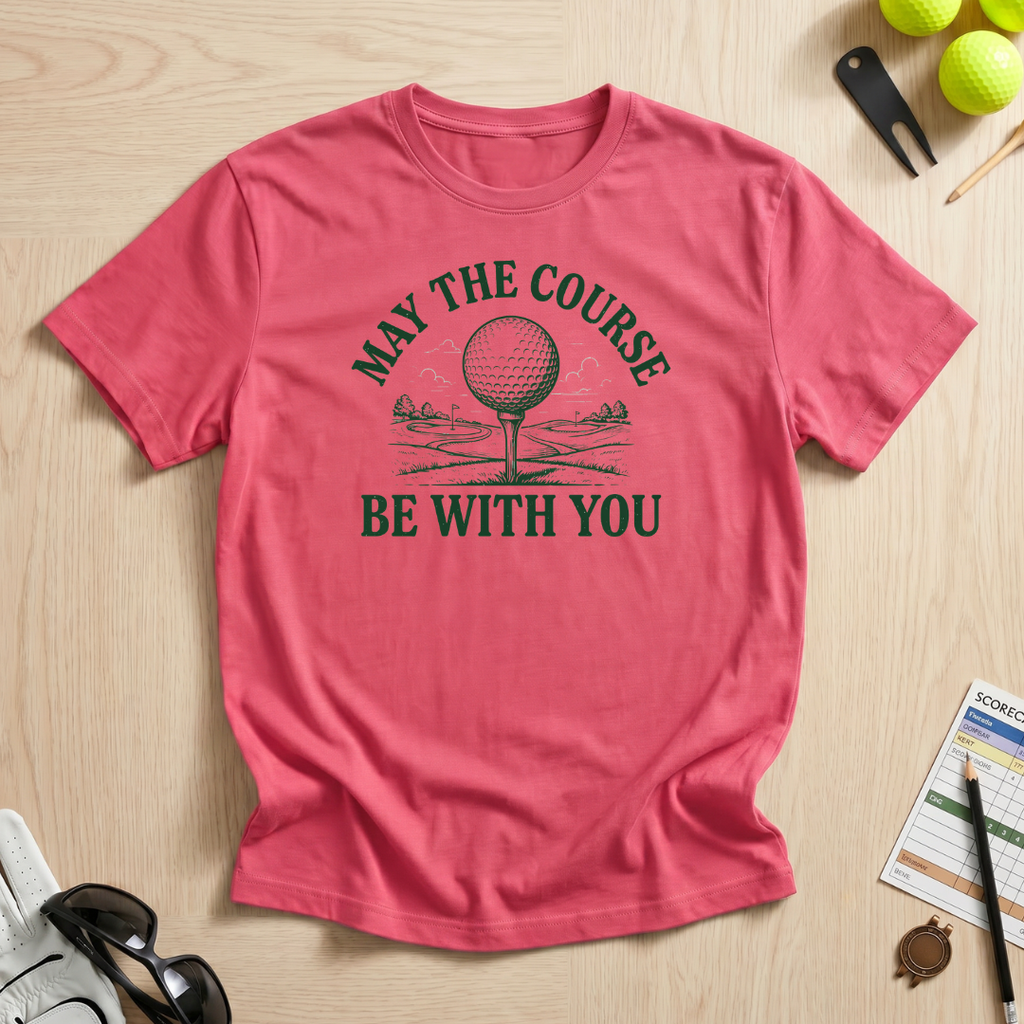 May The Course Be With You Golf Tee T-Shirt