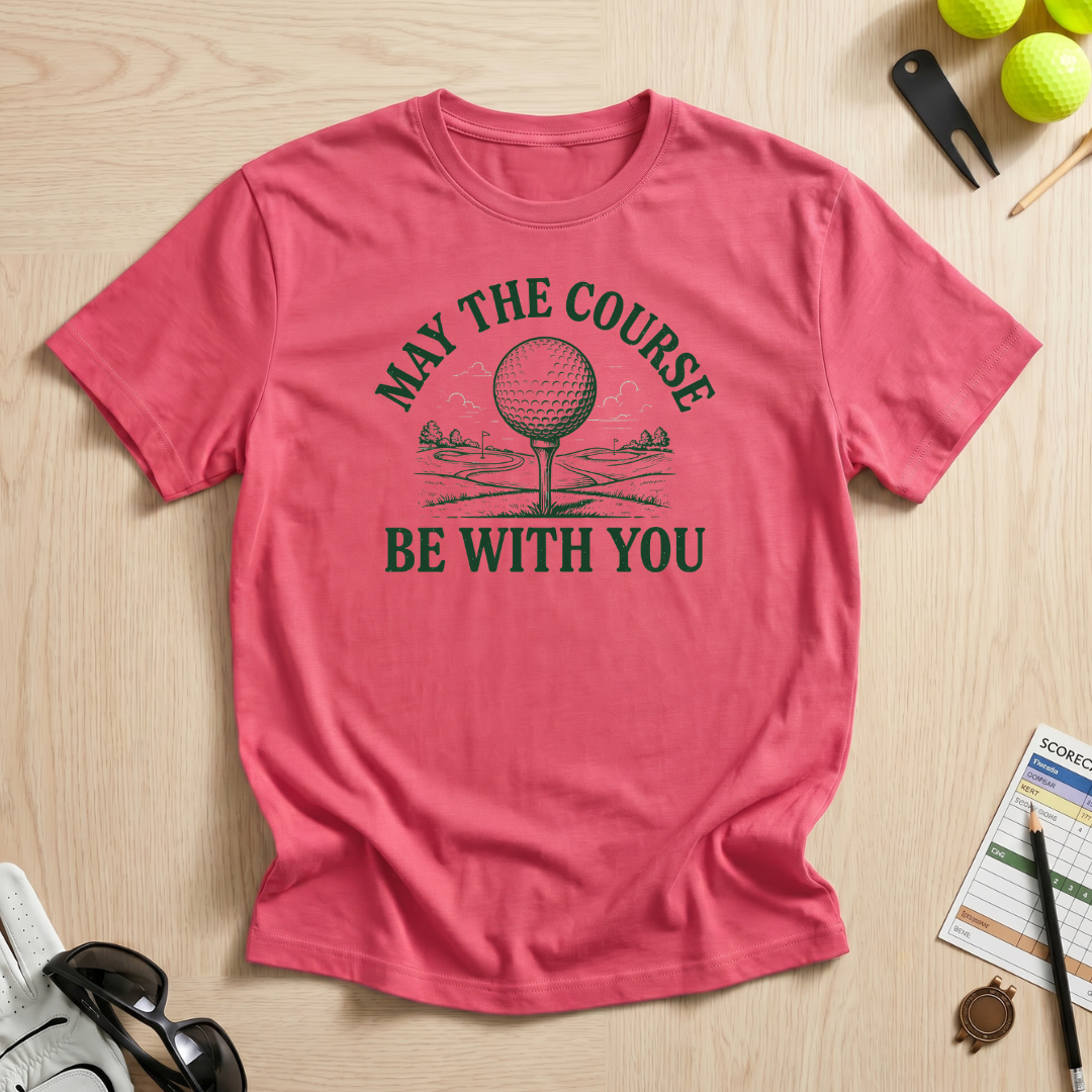 May The Course Be With You Golf Tee T-Shirt
