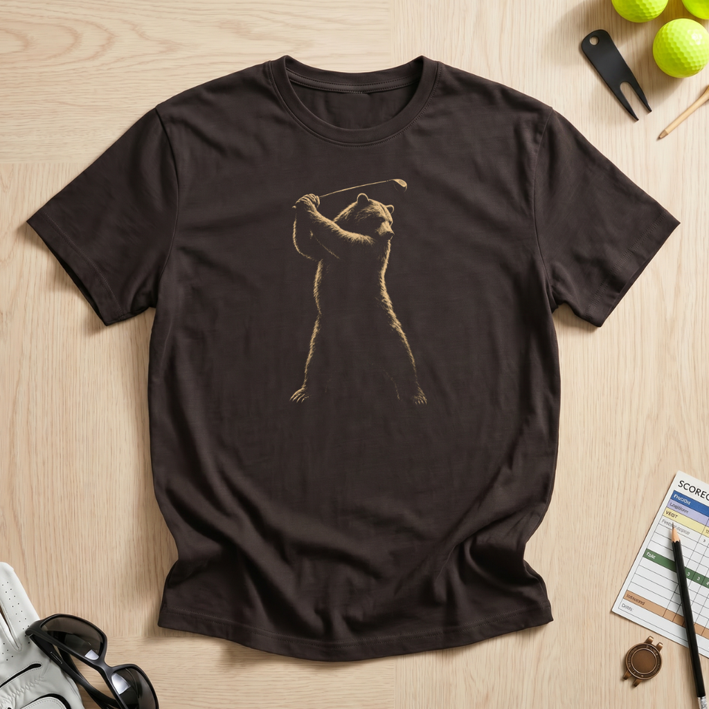 Bear Swing Golf T-Shirt
