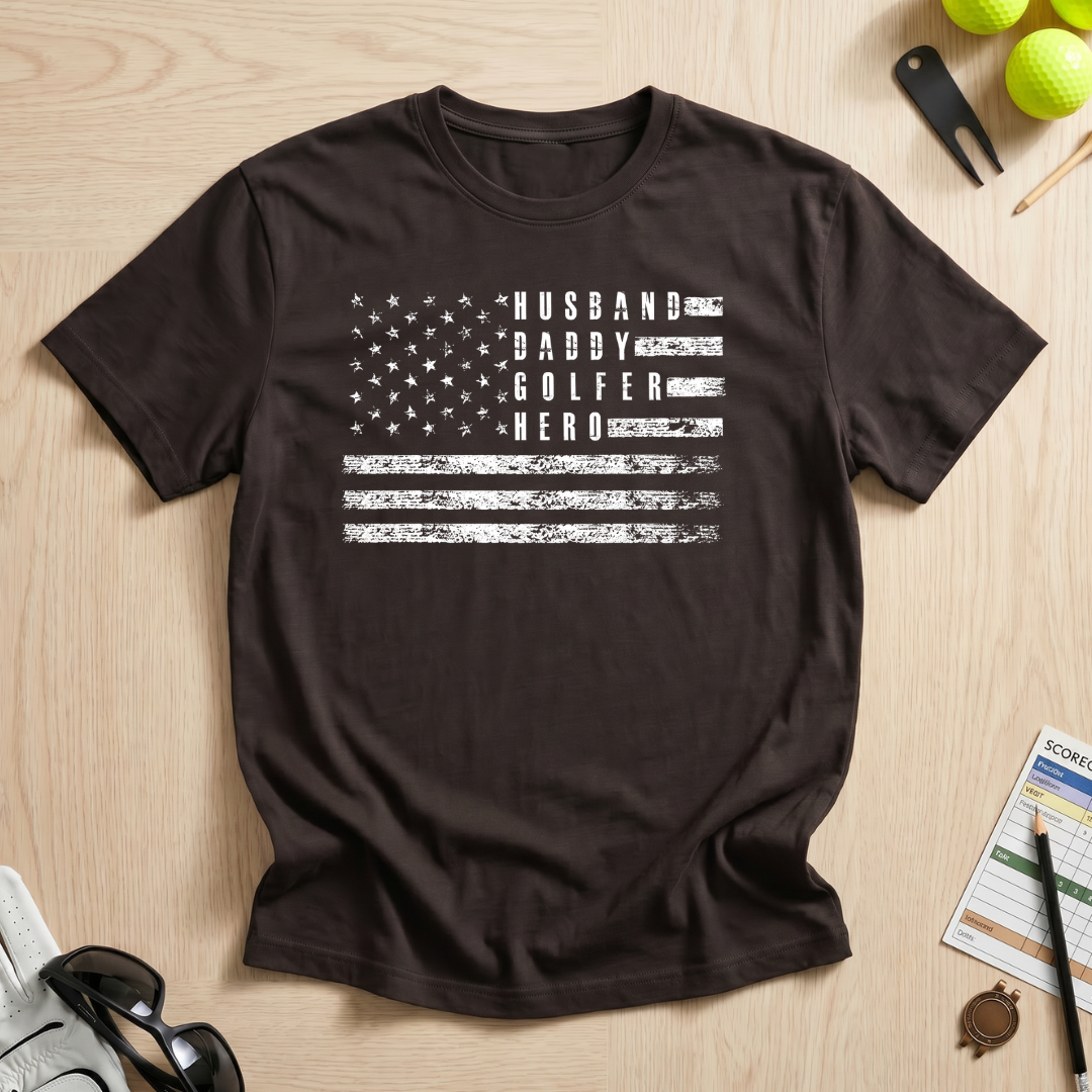 Husband, Daddy, Golfer, Hero T-Shirt