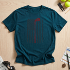 Vintage American Flag Golf T-Shirt