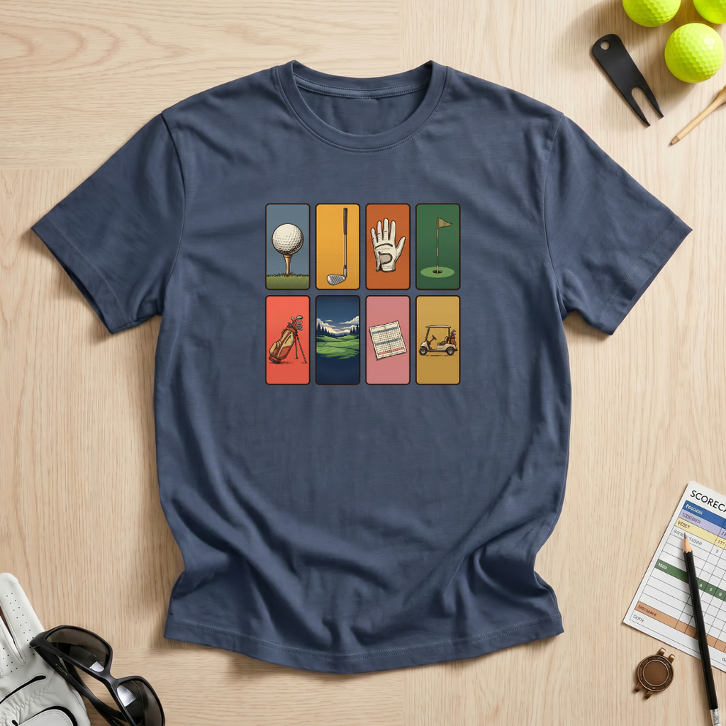 Retro Stamp Golf T-Shirt