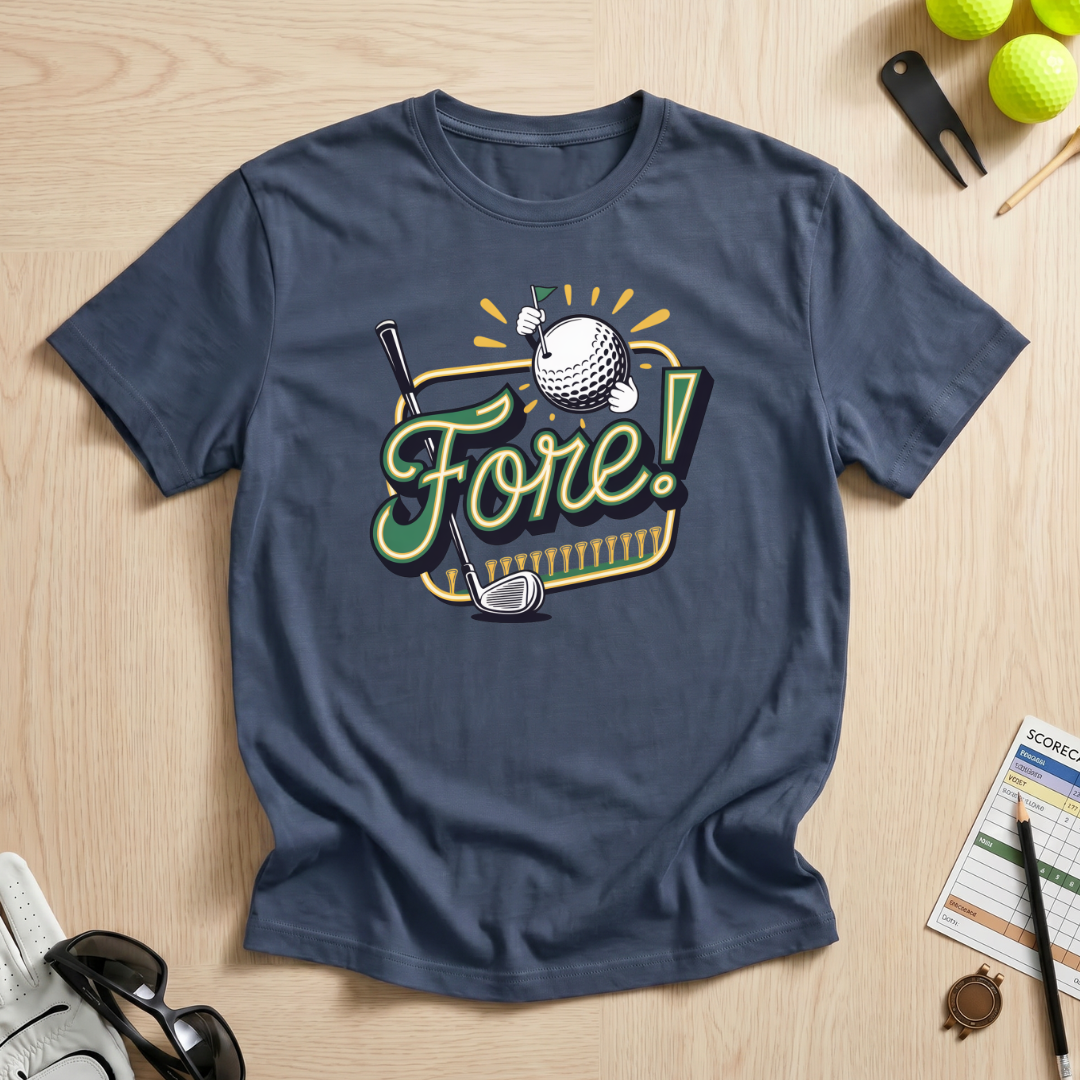 Fore! Neon Sign T-Shirt