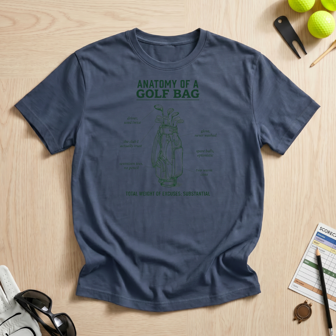Golf Bag Anatomy T-Shirt
