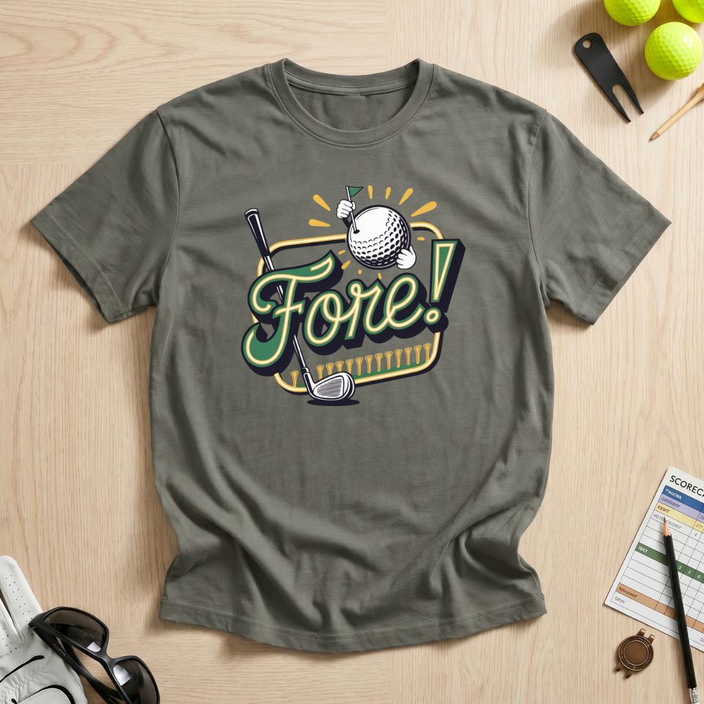 Fore! Neon Sign T-Shirt