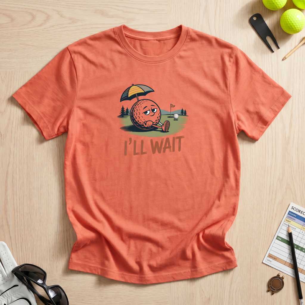 I'll Wait Golf Ball T-Shirt