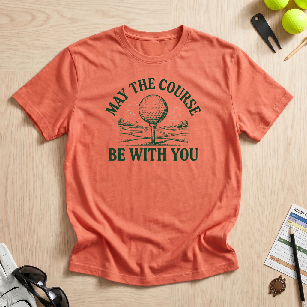 May The Course Be With You Golf Tee T-Shirt