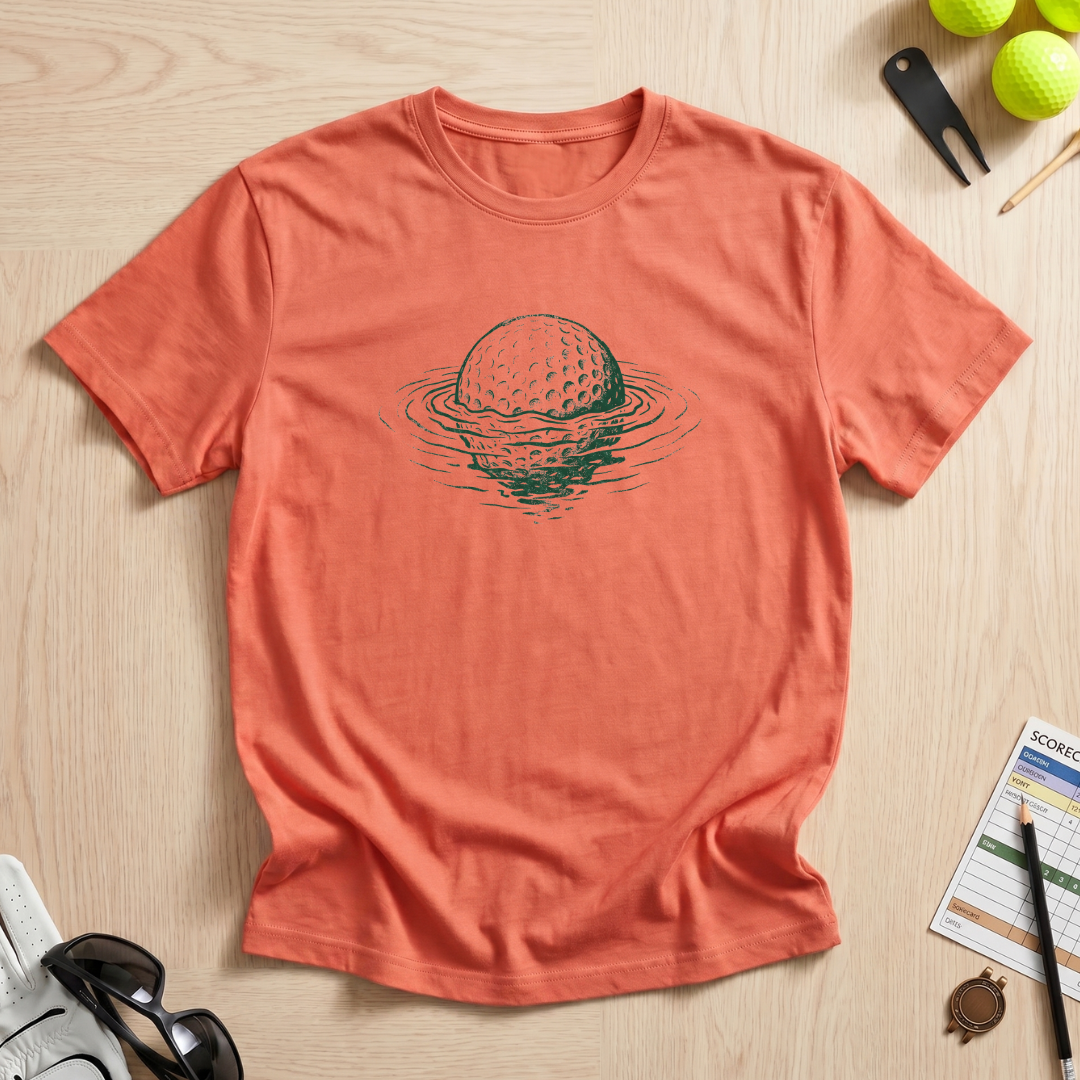Underwater Ripple Golf Ball T-Shirt