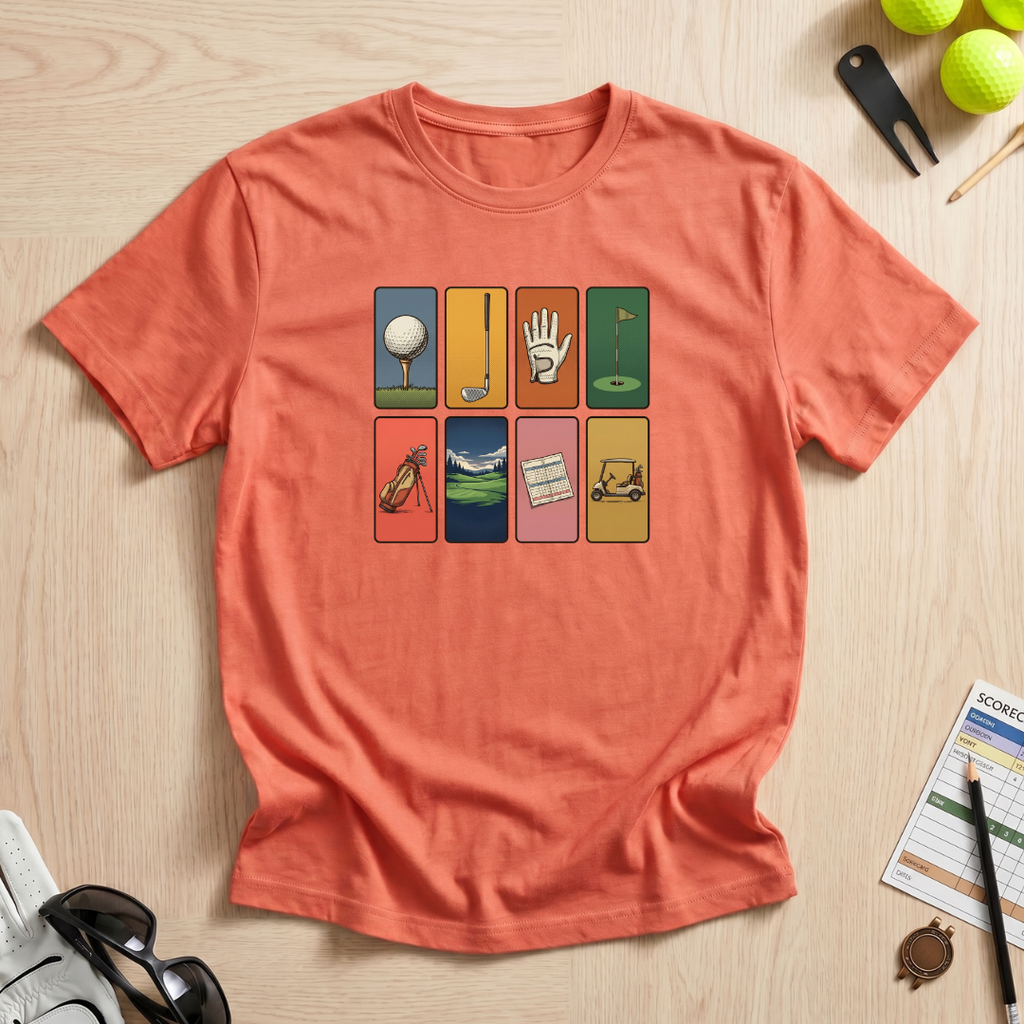 Retro Stamp Golf T-Shirt