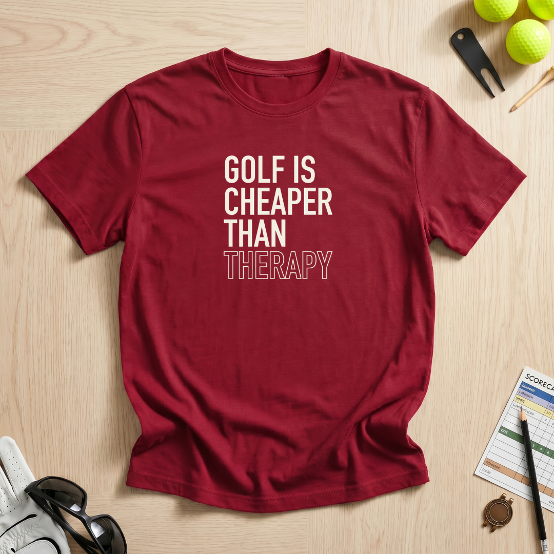 Golf Cheaper Than Therapy T-Shirt