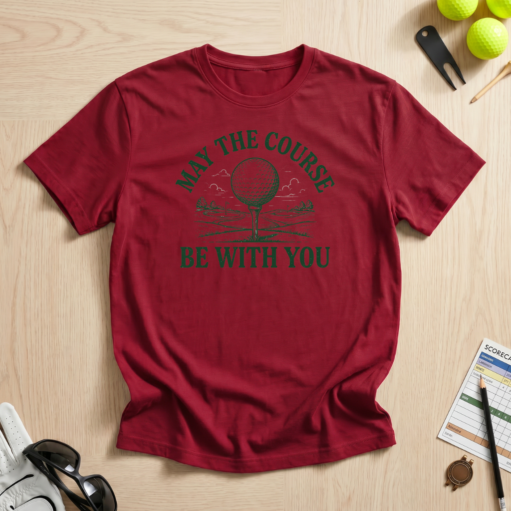 May The Course Be With You Golf Tee T-Shirt