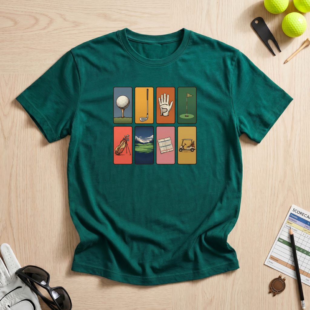 Retro Stamp Golf T-Shirt