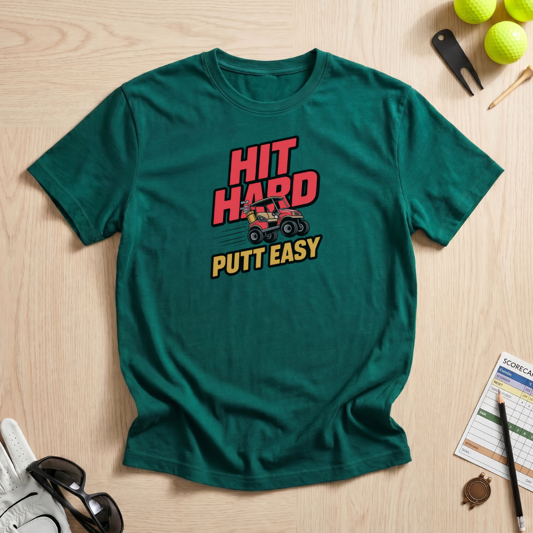 Hit Hard Putt Easy T-Shirt