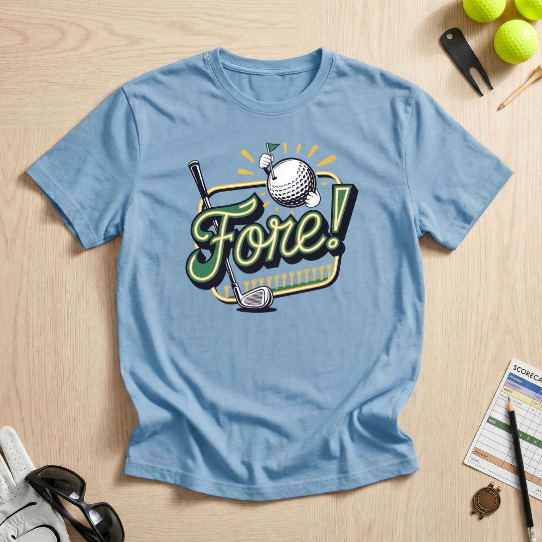 Fore! Neon Sign T-Shirt