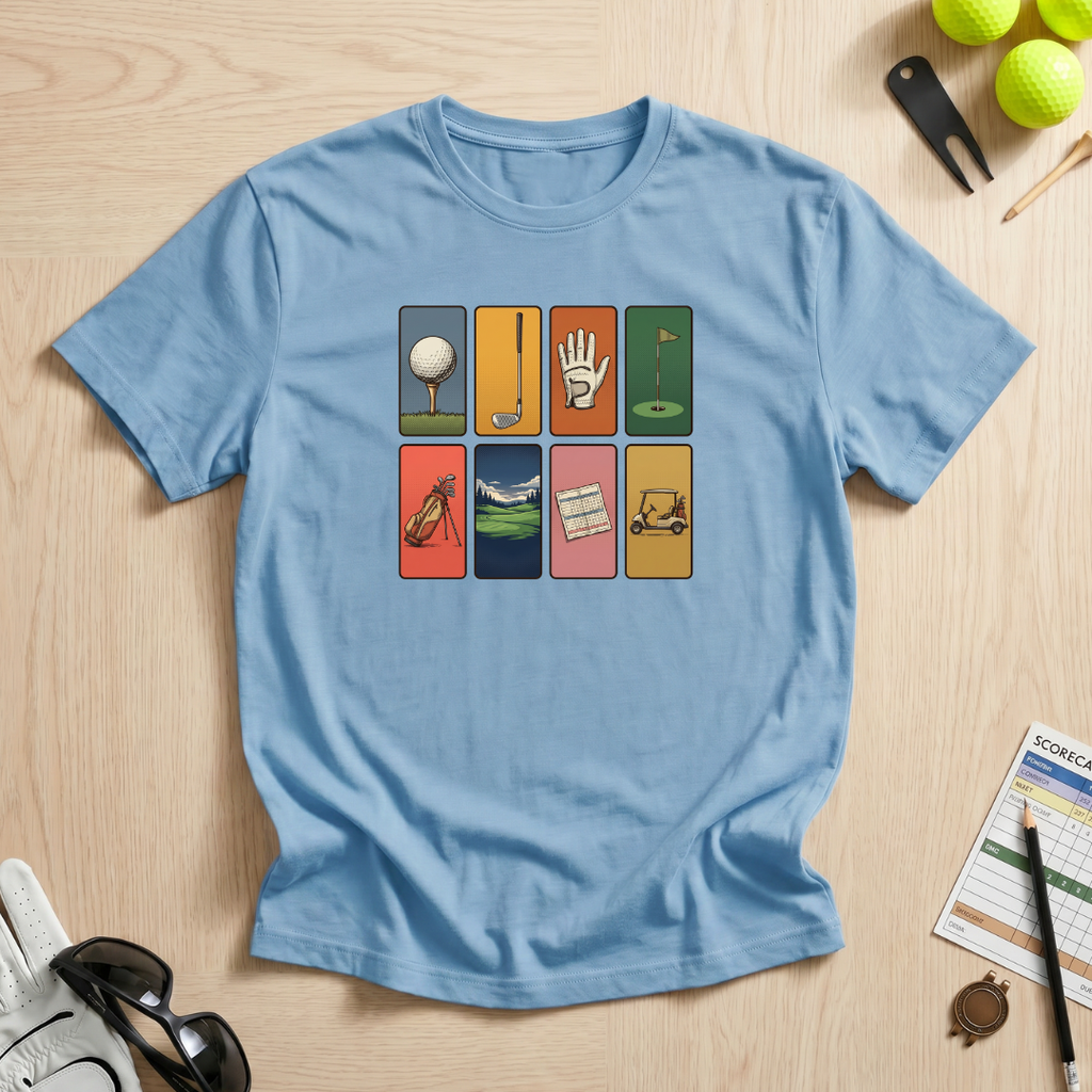 Retro Stamp Golf T-Shirt