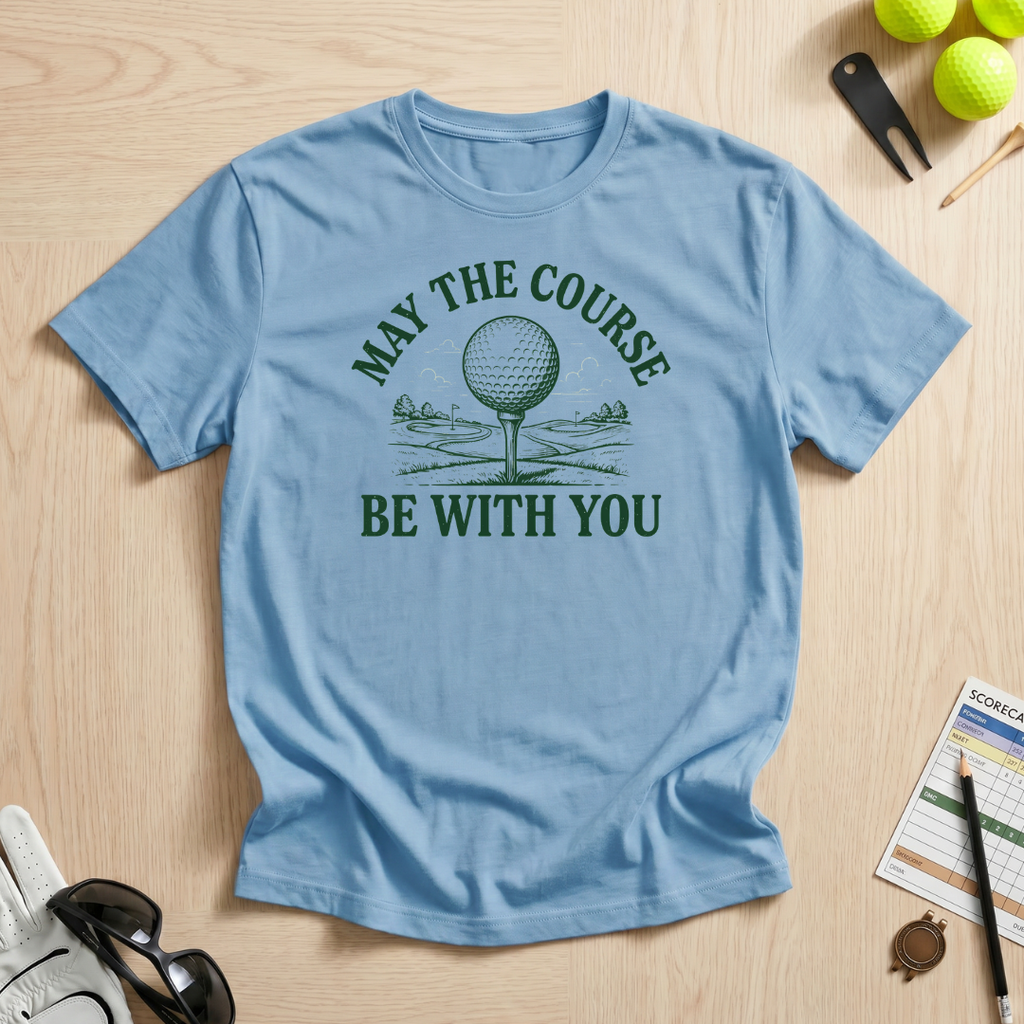May The Course Be With You Golf Tee T-Shirt
