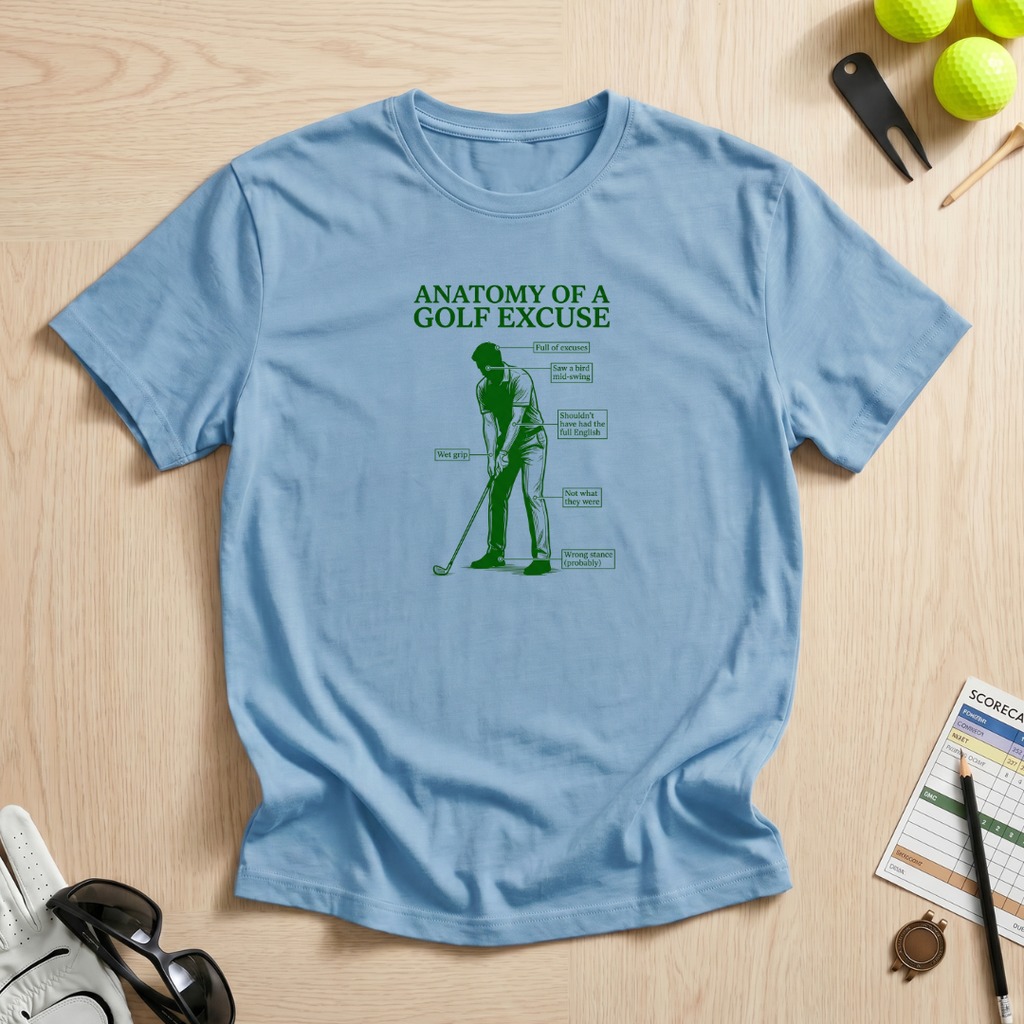 Anatomy of a Golf Excuse T-Shirt