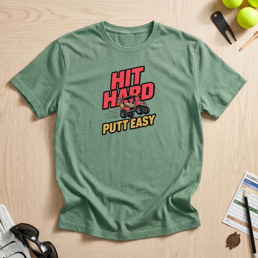 Hit Hard Putt Easy T-Shirt
