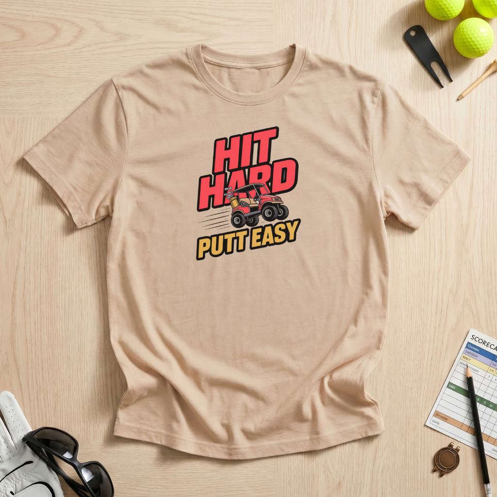 Hit Hard Putt Easy T-Shirt