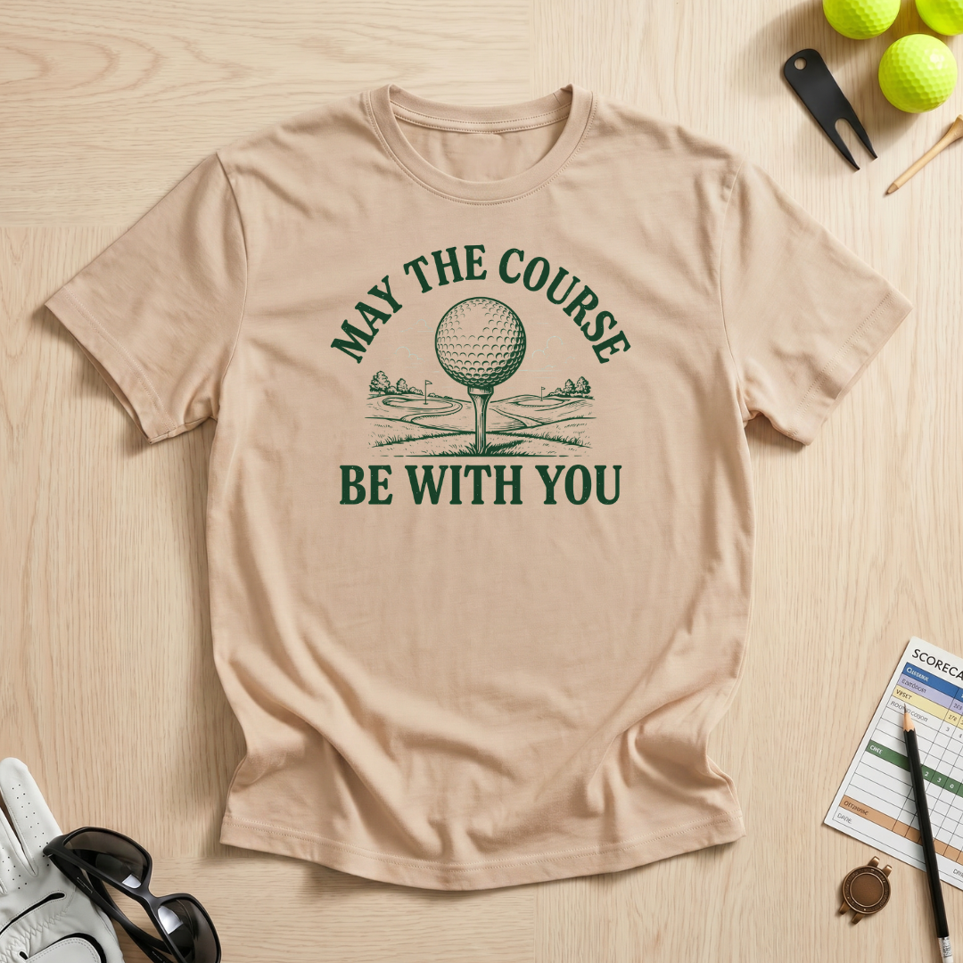 May The Course Be With You Golf Tee T-Shirt