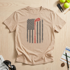 Vintage American Flag Golf T-Shirt