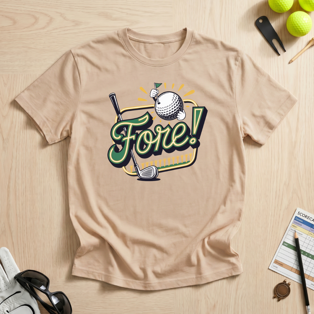 Fore! Neon Sign T-Shirt