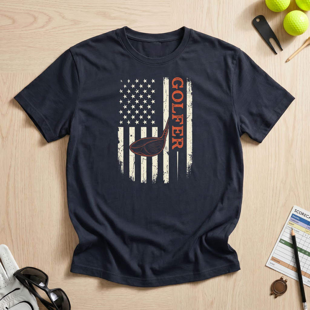 Golfer Flag T-Shirt