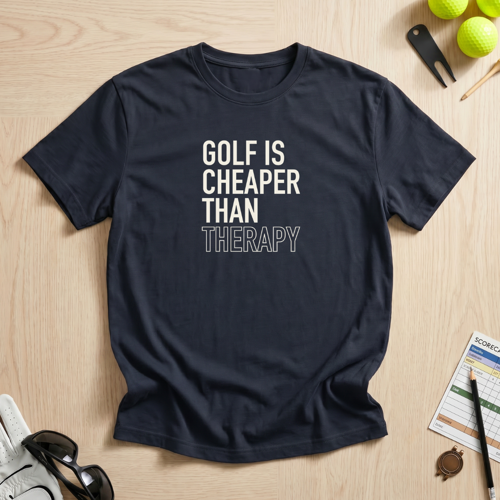 Golf Cheaper Than Therapy T-Shirt