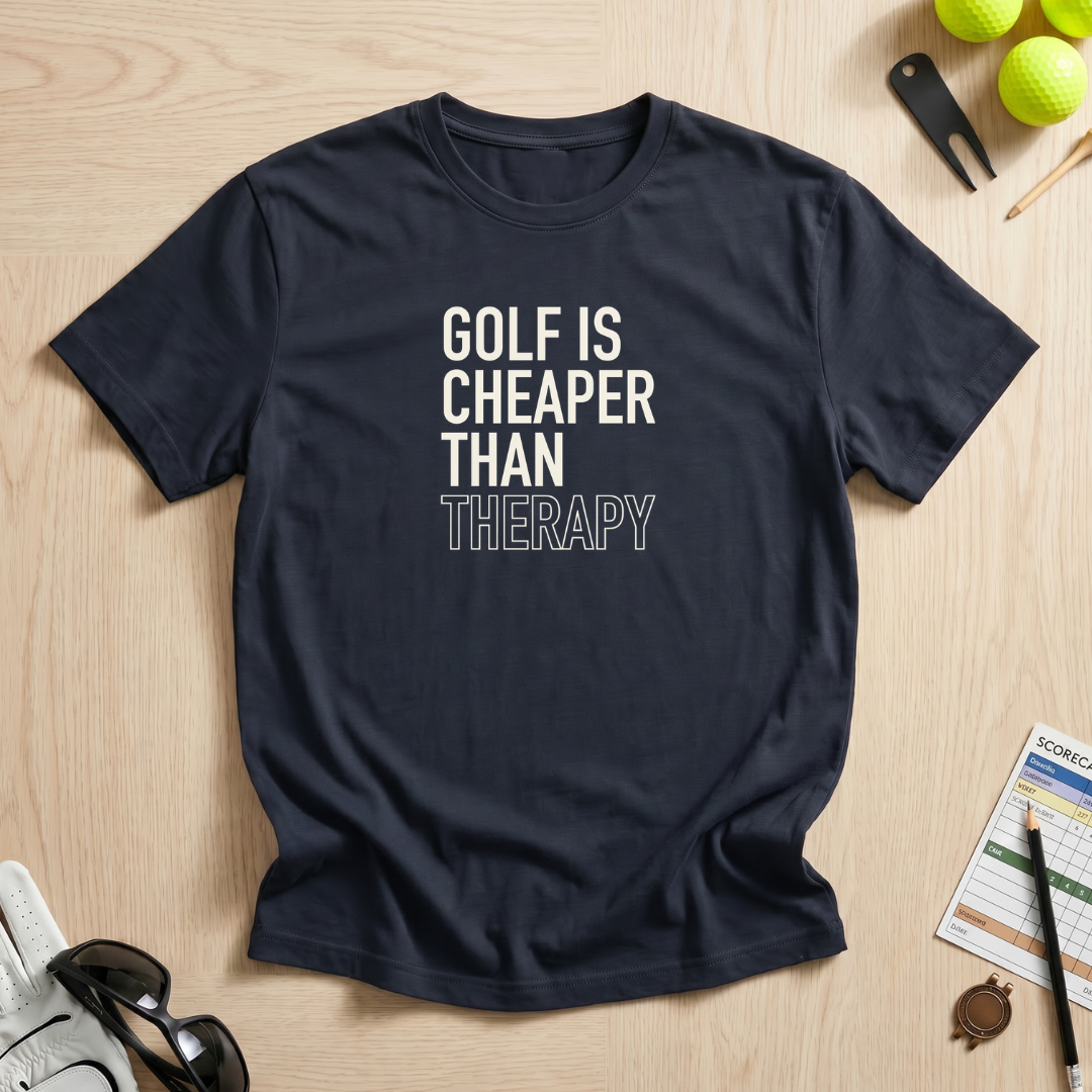 Golf Cheaper Than Therapy T-Shirt