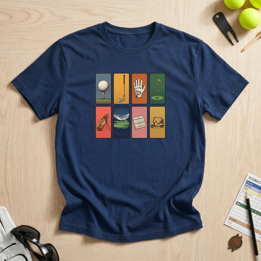 Retro Stamp Golf T-Shirt