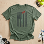 Vintage American Flag Golf T-Shirt
