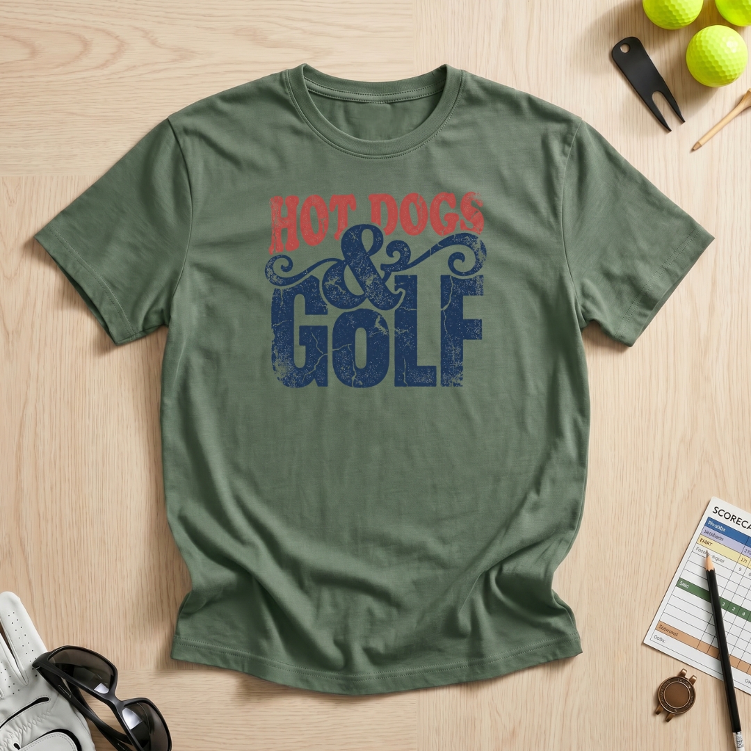 Hot Dogs & Golf T-Shirt