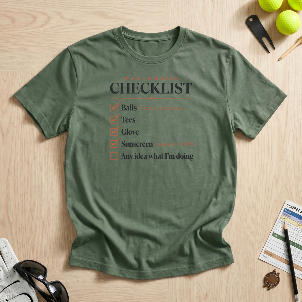Pre-Round Checklist T-Shirt