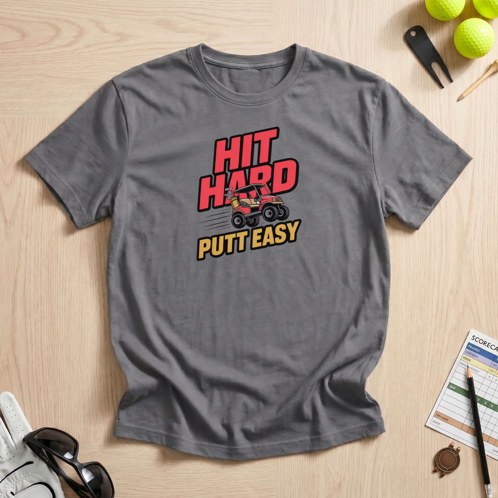 Hit Hard Putt Easy T-Shirt