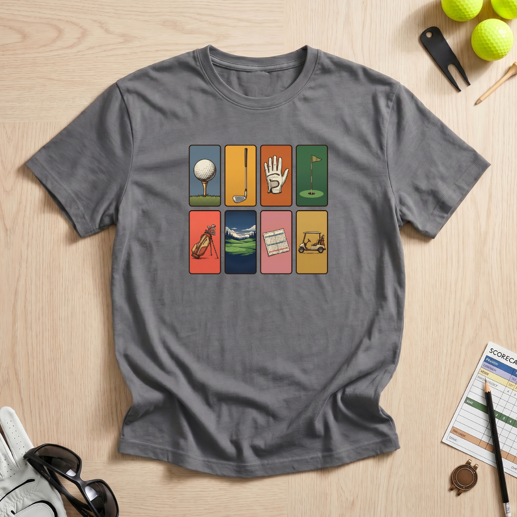 Retro Stamp Golf T-Shirt