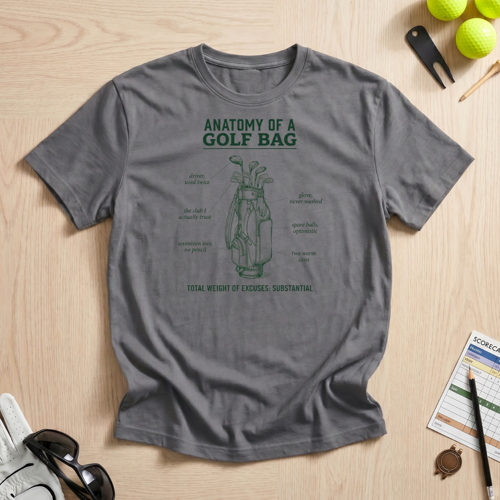 Golf Bag Anatomy T-Shirt