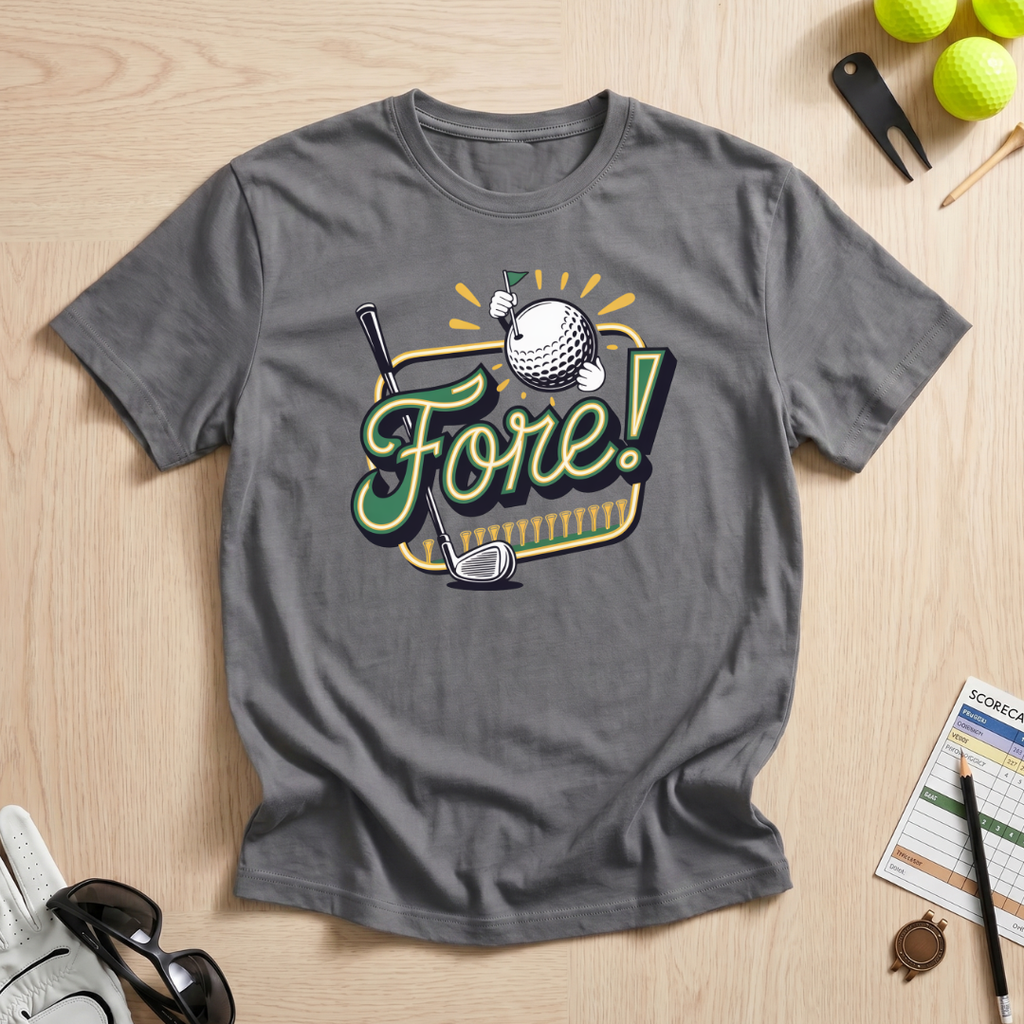 Fore! Neon Sign T-Shirt