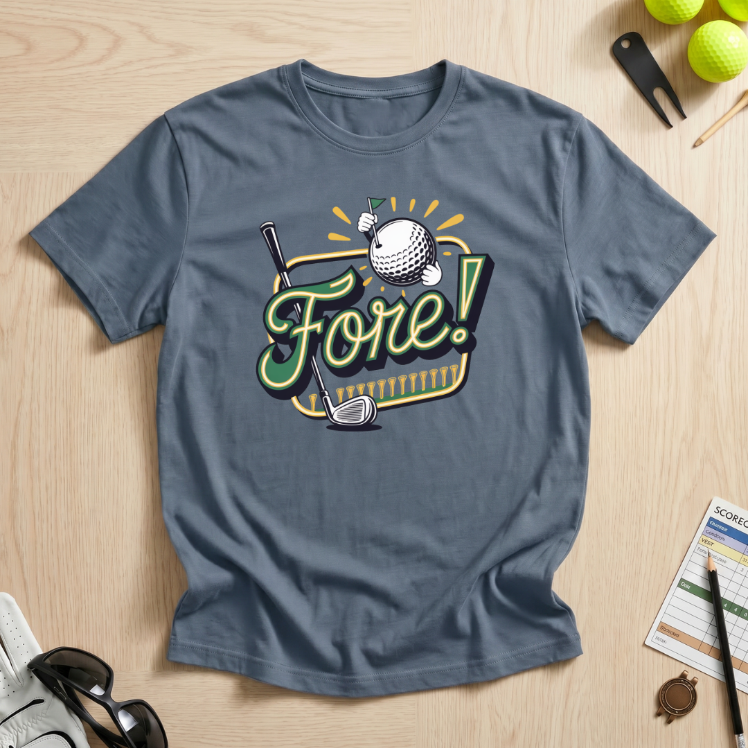 Fore! Neon Sign T-Shirt
