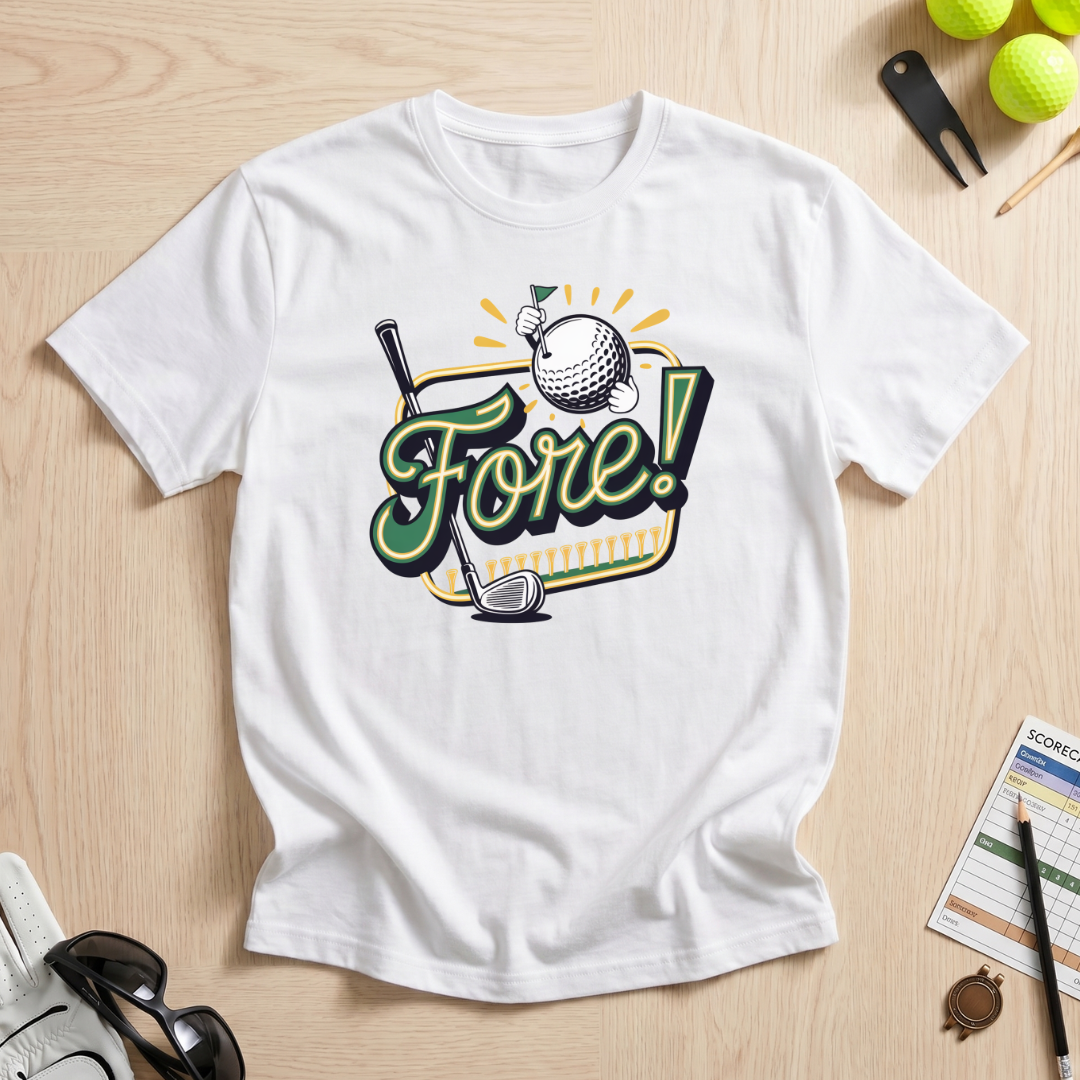 Fore! Neon Sign T-Shirt