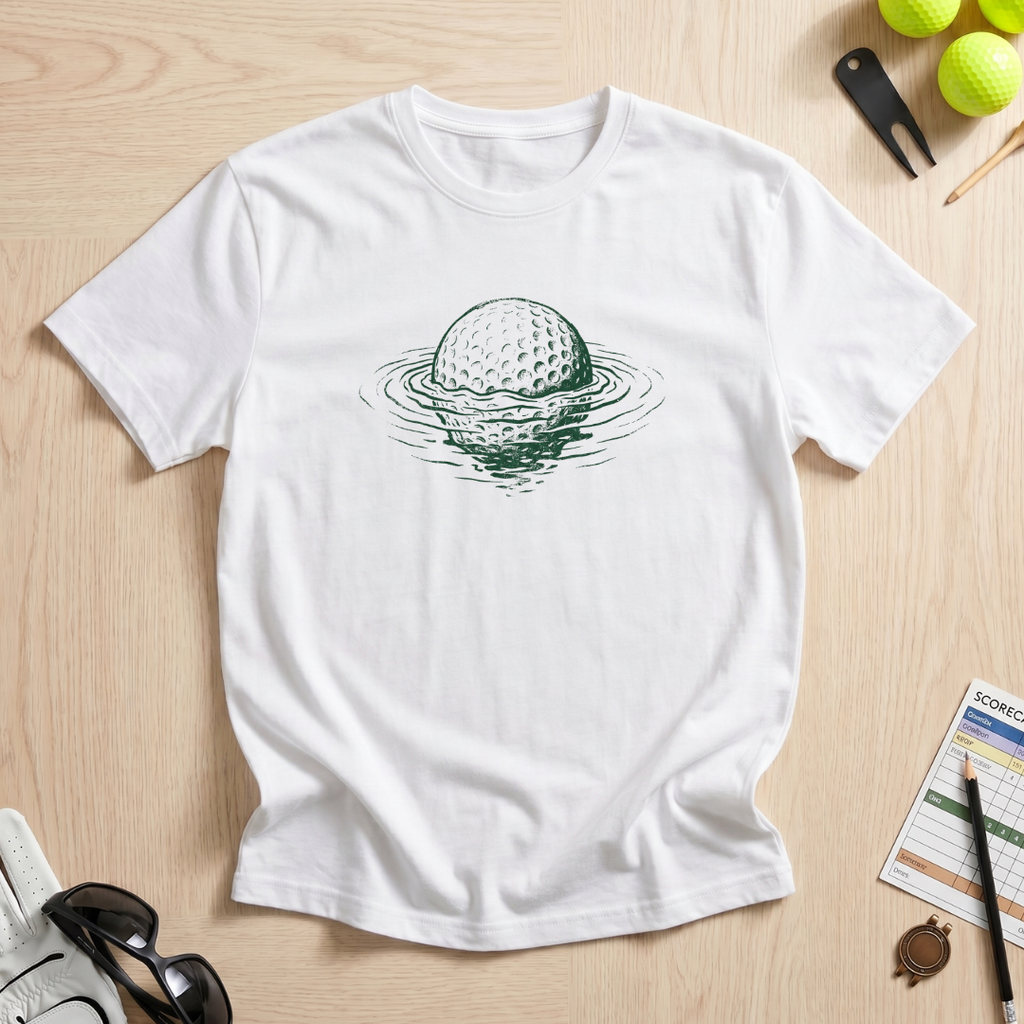 Underwater Ripple Golf Ball T-Shirt