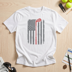 Vintage American Flag Golf T-Shirt