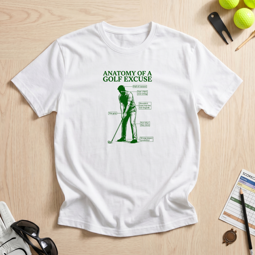 Anatomy of a Golf Excuse T-Shirt