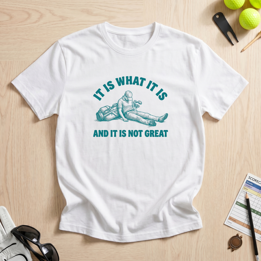 It Is What It Is Golf T-Shirt