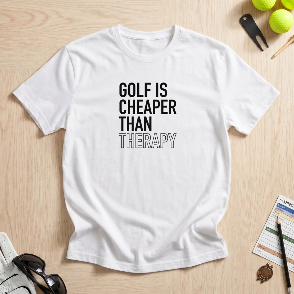 Golf Cheaper Than Therapy T-Shirt