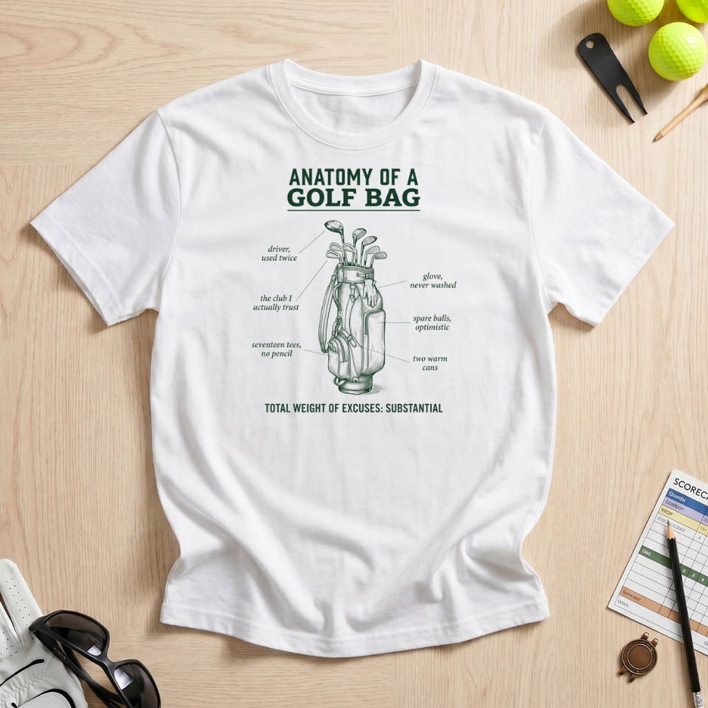 Golf Bag Anatomy T-Shirt
