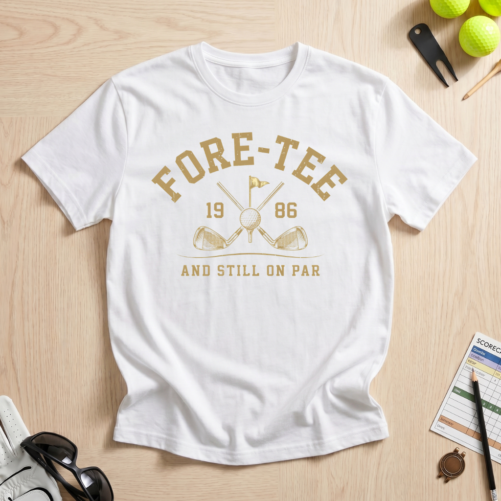 Fore-Tee 40th Birthday Golf T-Shirt